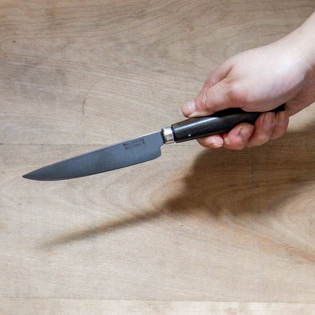 Pallares Solsona Ebony Stainless Steel Knife 12cm | Pallarès Solsona | Miss Arthur | Home Goods | Tasmania
