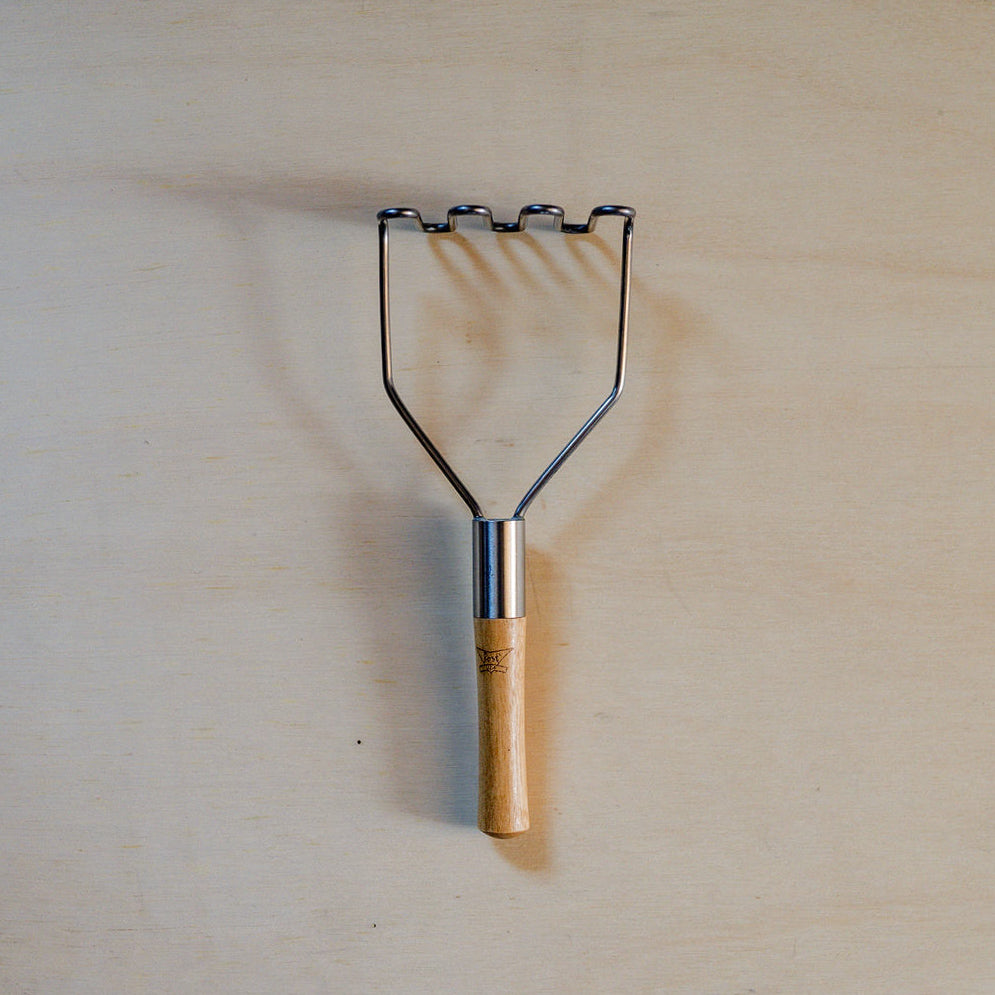 Best Whips 8" Wooden Handle Mini Masher | Best Whips | Miss Arthur | Home Goods | Tasmania