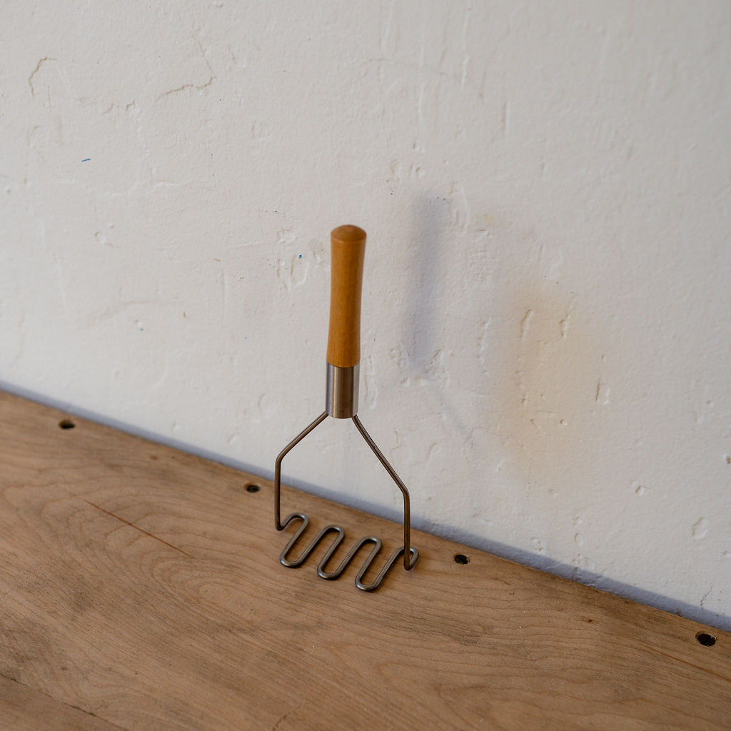 Best Whips 8" Wooden Handle Mini Masher | Best Whips | Miss Arthur | Home Goods | Tasmania