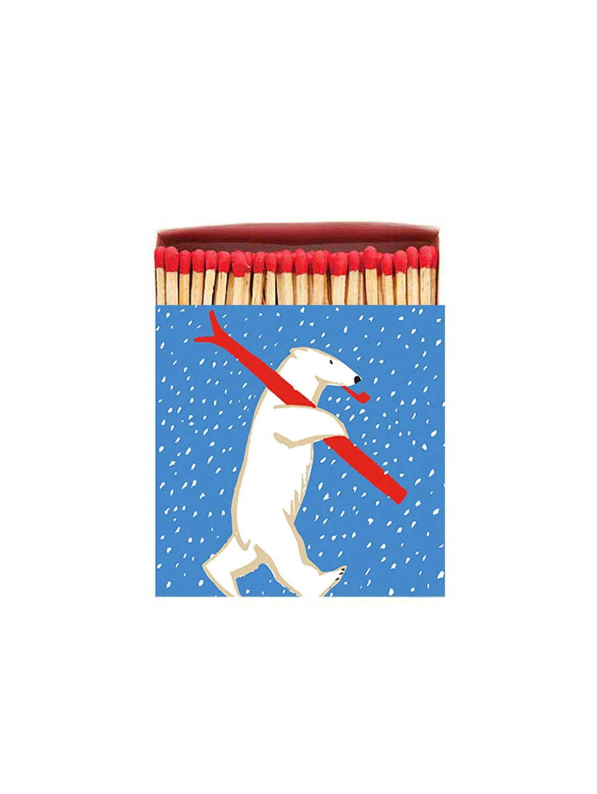 Archivist Luxury Matches Christmas Skiing Polar Bear | Archivist | Miss Arthur | Home Goods | Tasmania
