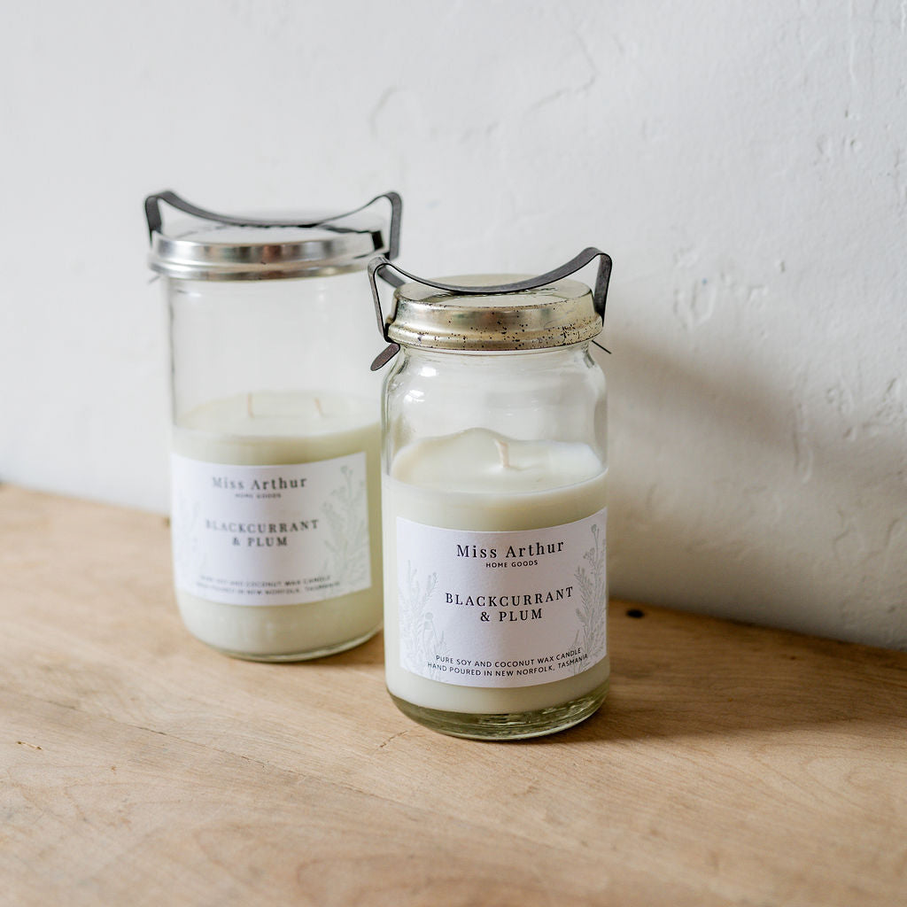 Blackcurrant & Plum N° 20 Candle | Miss Arthur | Miss Arthur | Home Goods | Tasmania