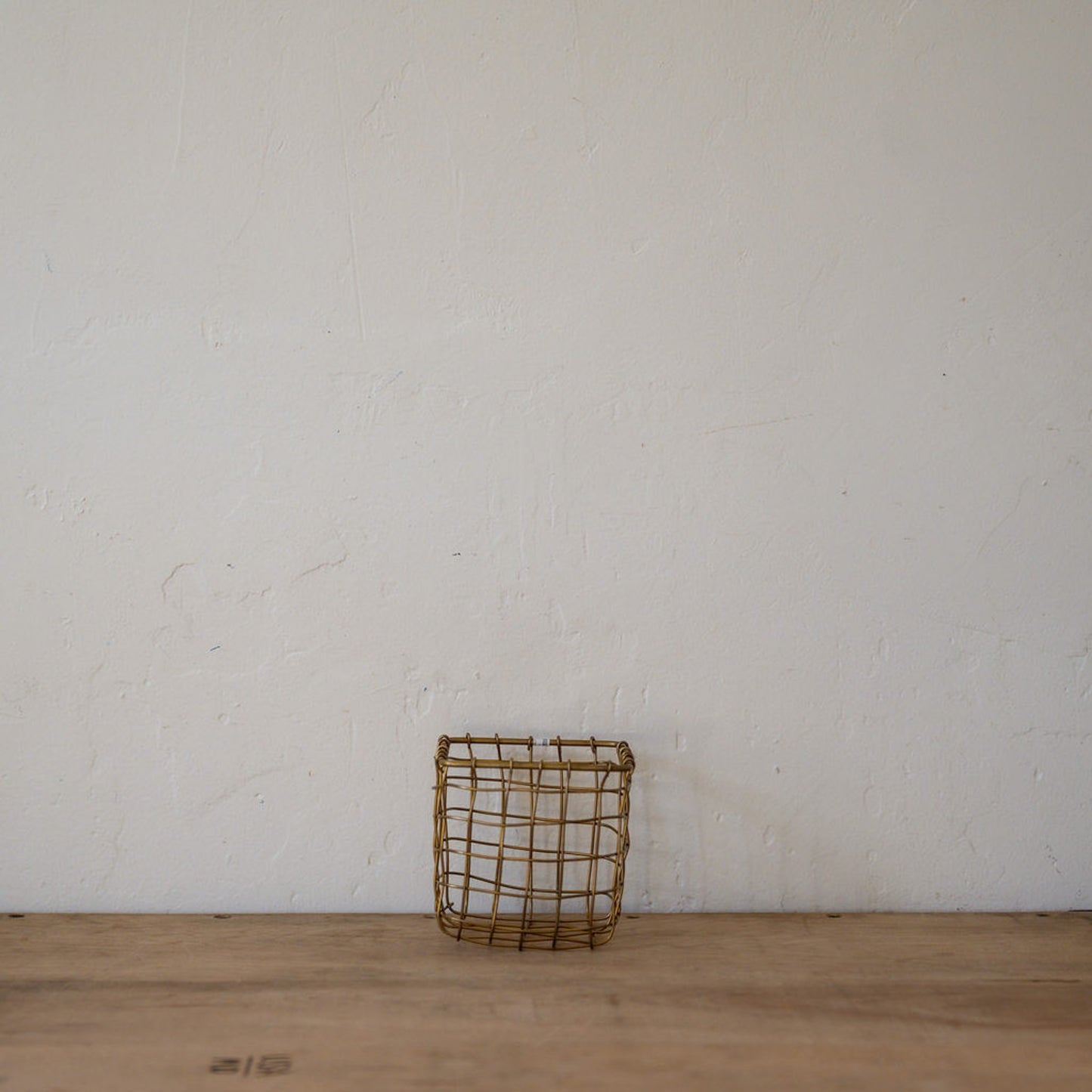 Fog Linen Work Brass Basket Square | Fog Linen Work | Miss Arthur | Home Goods | Tasmania