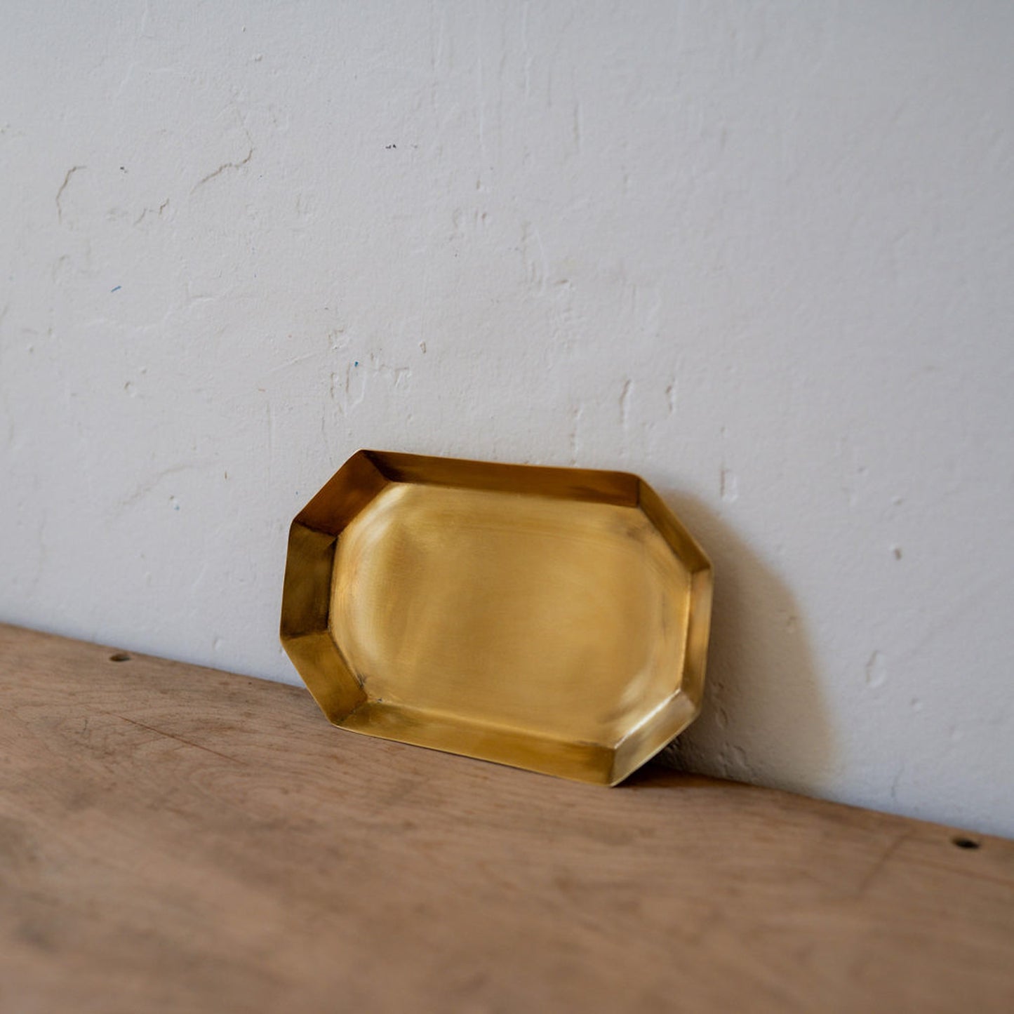 Fog Linen Work Brass Plate Long Octagonal Medium | Fog Linen Work | Miss Arthur | Home Goods | Tasmania