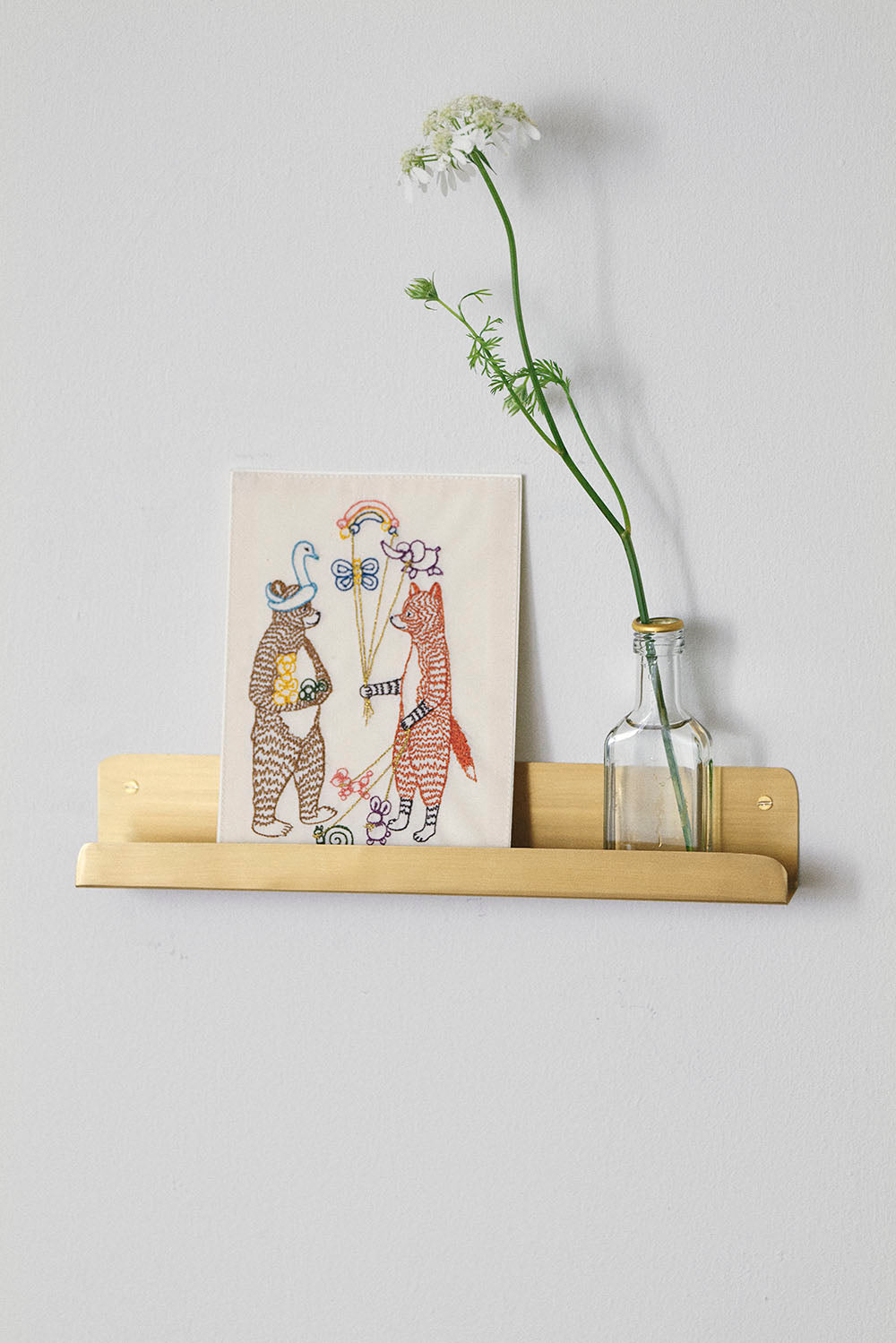 Fog Linen Work Brass Wall Shelf Medium | Fog Linen Work | Miss Arthur | Home Goods | Tasmania