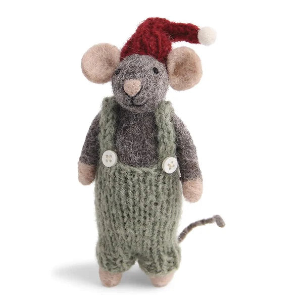 Grey Mouse with Green Pants | Gry & Sif | Miss Arthur | Home Goods | Tasmania
