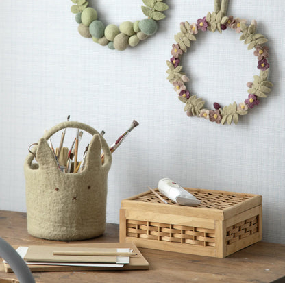 Large Bunny Basket Lavender | Gry & Sif | Miss Arthur | Home Goods | Tasmania