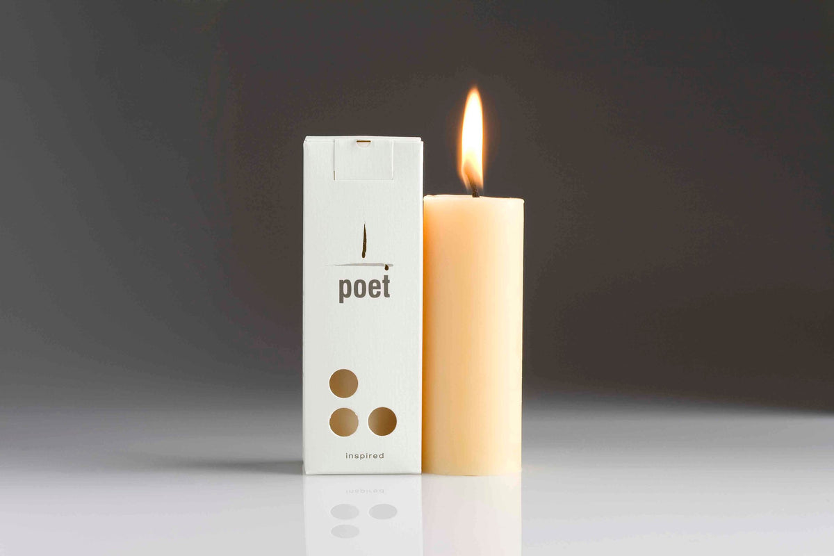 Northern Light Poet Beeswax Candle