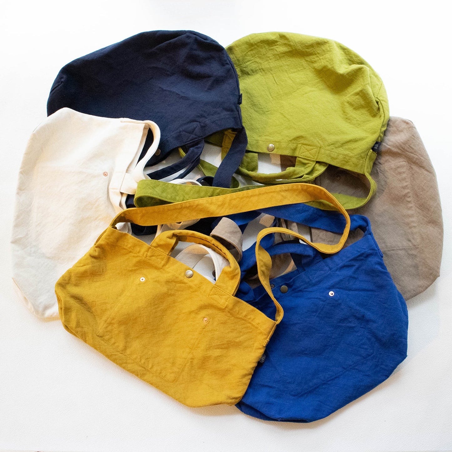 V.D.L.C Horizontal Tote Bag VC-9 Dark Blue