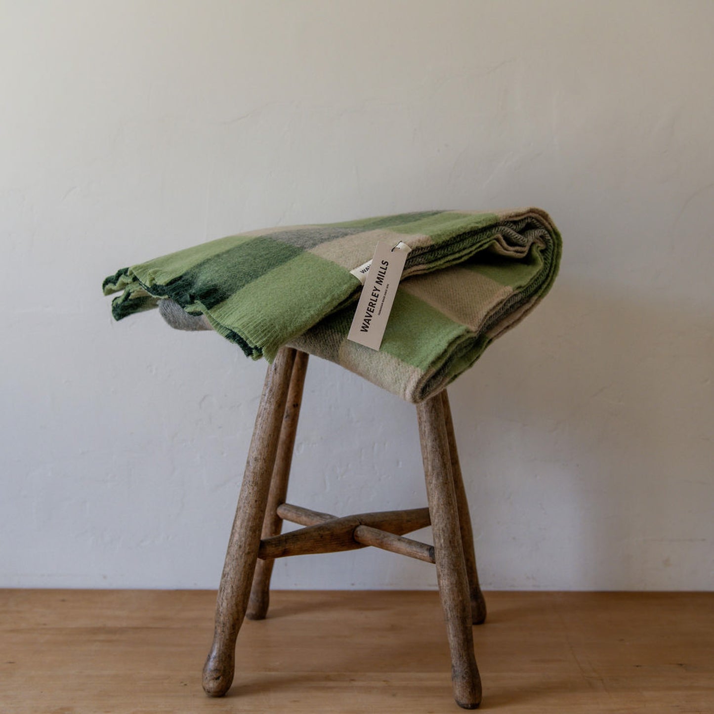 Waverley Mills Traditional Check Picnic Rug Acacia Green | Waverley Mills | Miss Arthur | Home Goods | Tasmania