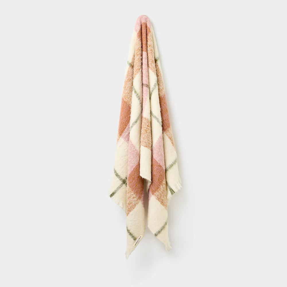 Waverley Mills Alpaca Weave Throw Bloom