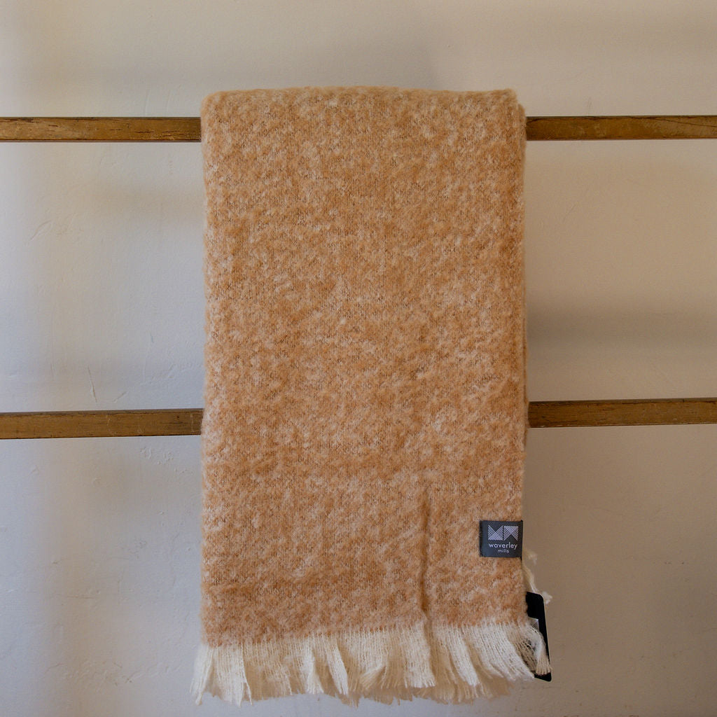 Waverley Mills Alpaca Throw Almond | Waverley Mills | Miss Arthur | Home Goods | Tasmania