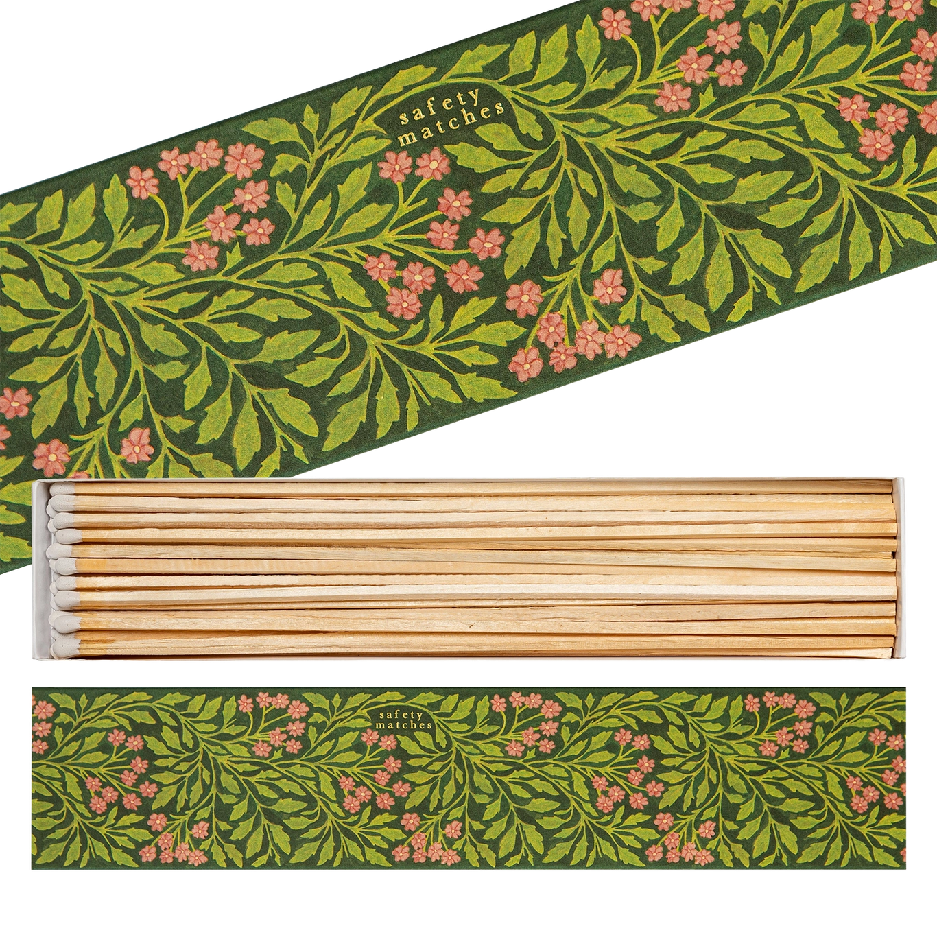 Archivist Luxury Matches Long Green Flora by Wanderlust Paper Co. | Archivist | Miss Arthur | Home Goods | Tasmania