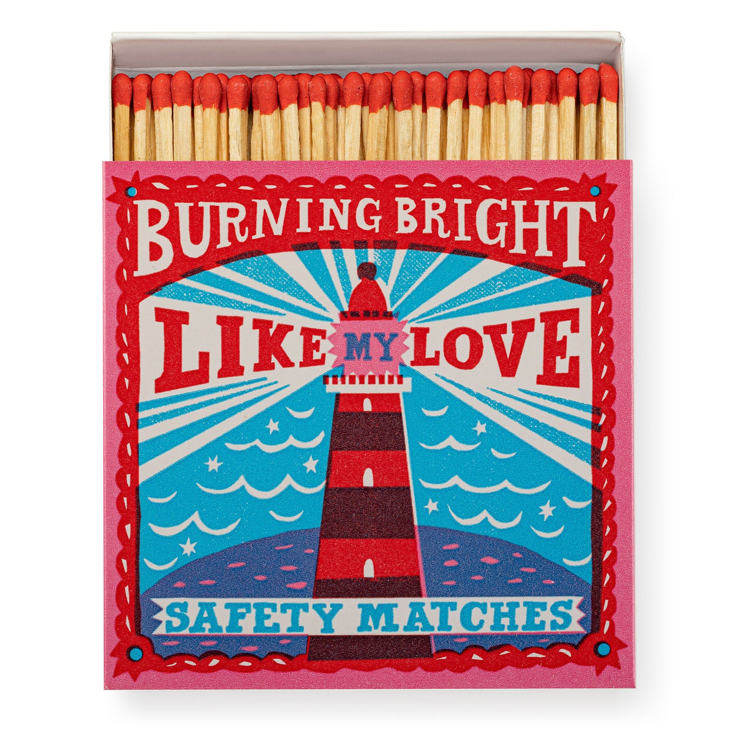 Archivist Luxury Matches Burning Bright by The Printed Peanut | Archivist | Miss Arthur | Home Goods | Tasmania