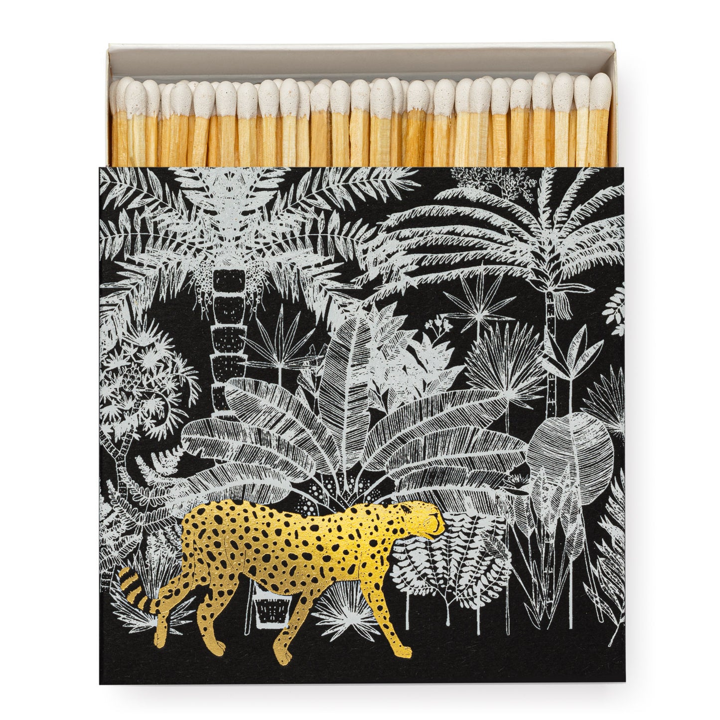 Archivist Luxury Matches Cheetah in Jungle Black | Archivist | Miss Arthur | Home Goods | Tasmania