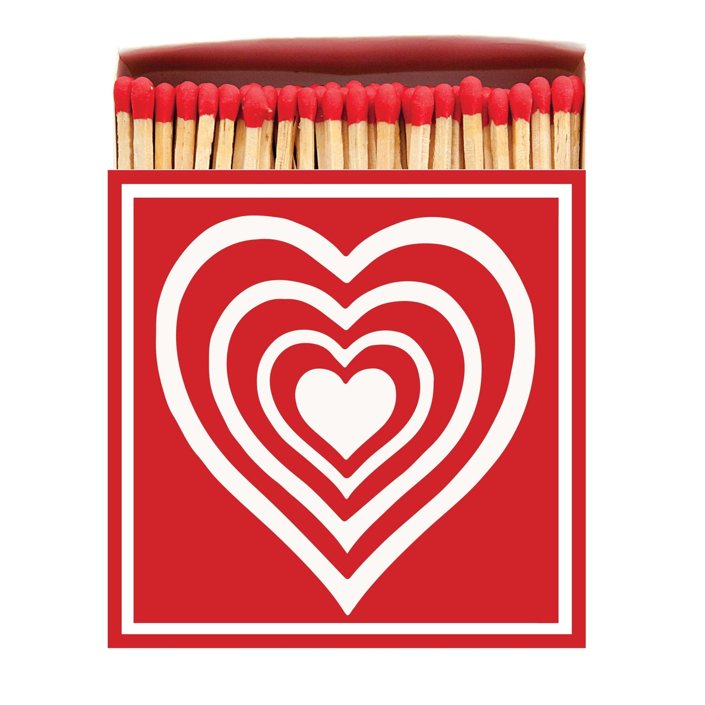Archivist Luxury Matches Concentric Heart | Archivist | Miss Arthur | Home Goods | Tasmania