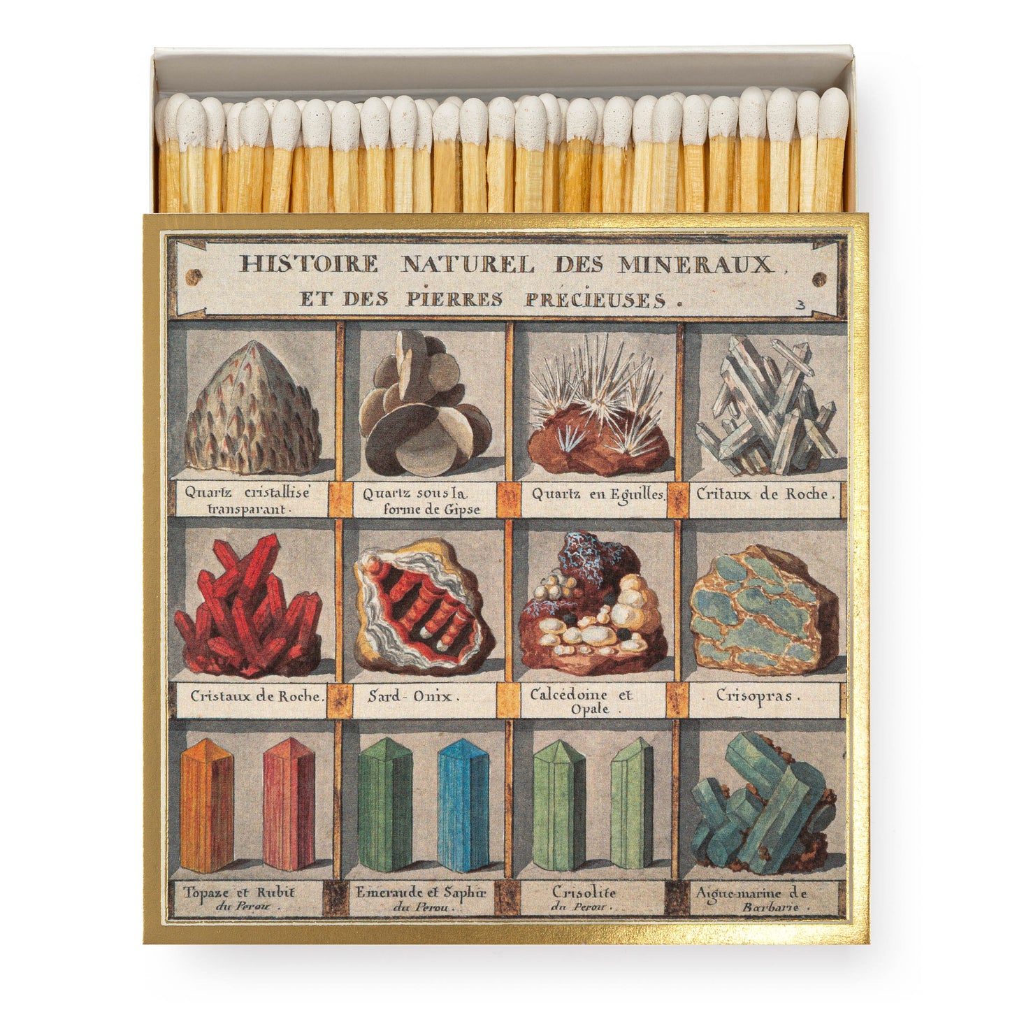 Archivist Luxury Matches Natural History Museum Minerals | Archivist | Miss Arthur | Home Goods | Tasmania