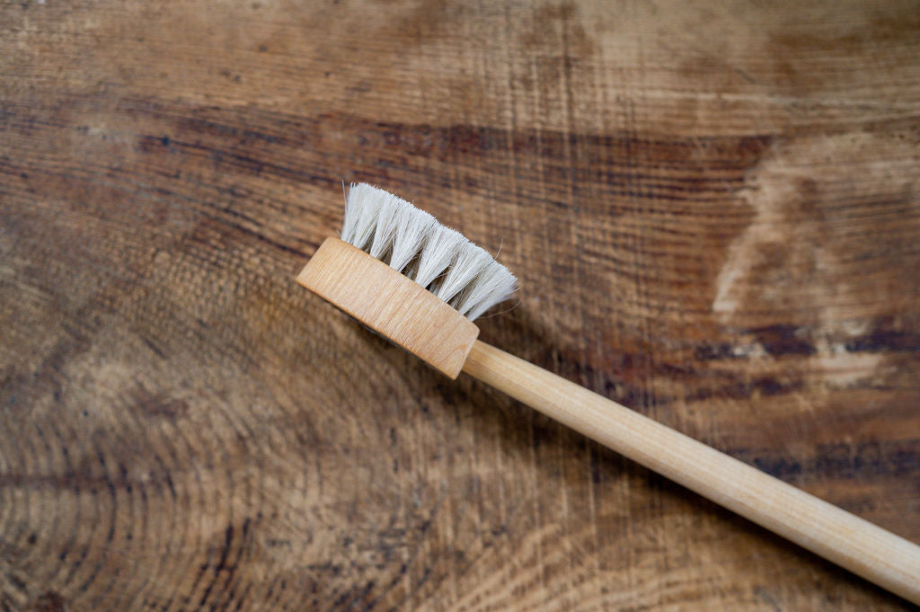 Iris Hantverk Bath Brush Puck Birch Horsehair Large | Iris Hantverk | Miss Arthur | Home Goods | Tasmania