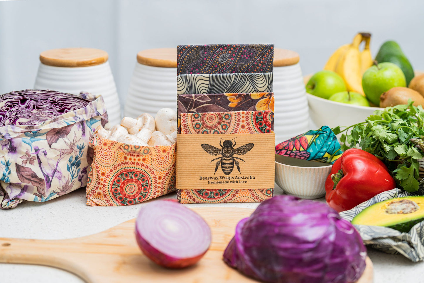 Beeswax Wraps Family Starter Pack | Beeswax Wraps Australia | Miss Arthur | Home Goods | Tasmania