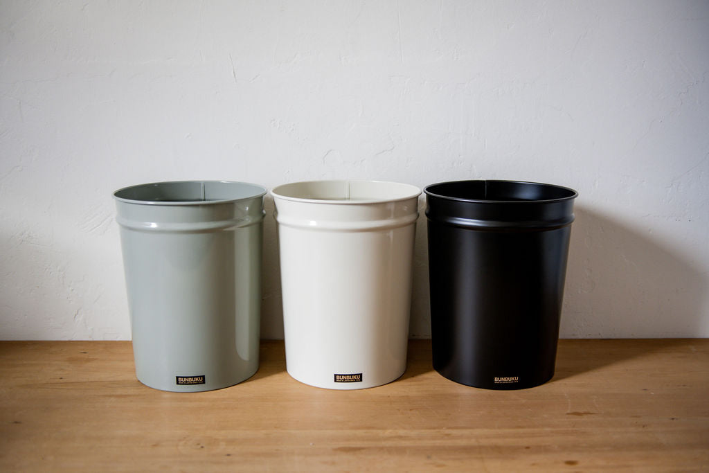 Bunbuku Tapered Waste Bucket Small Grey | Bunbuku | Miss Arthur | Home Goods | Tasmania