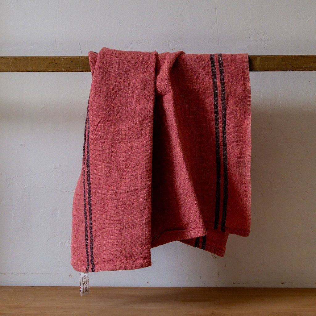 Charvet Éditions French Linen Country Tea Towel Camelia | Charvet Éditions | Miss Arthur | Home Goods | Tasmania