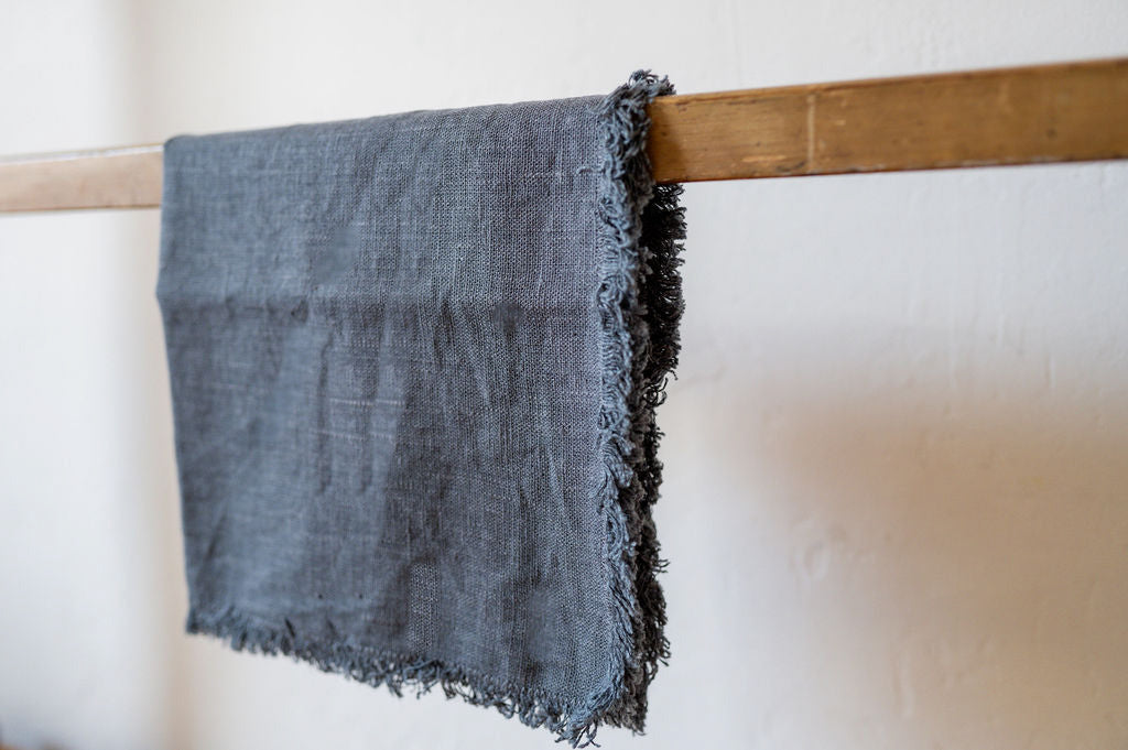 Aqua Vireo Swedish Linen Serviette Charcoal | Aqua Vireo | Miss Arthur | Home Goods | Tasmania