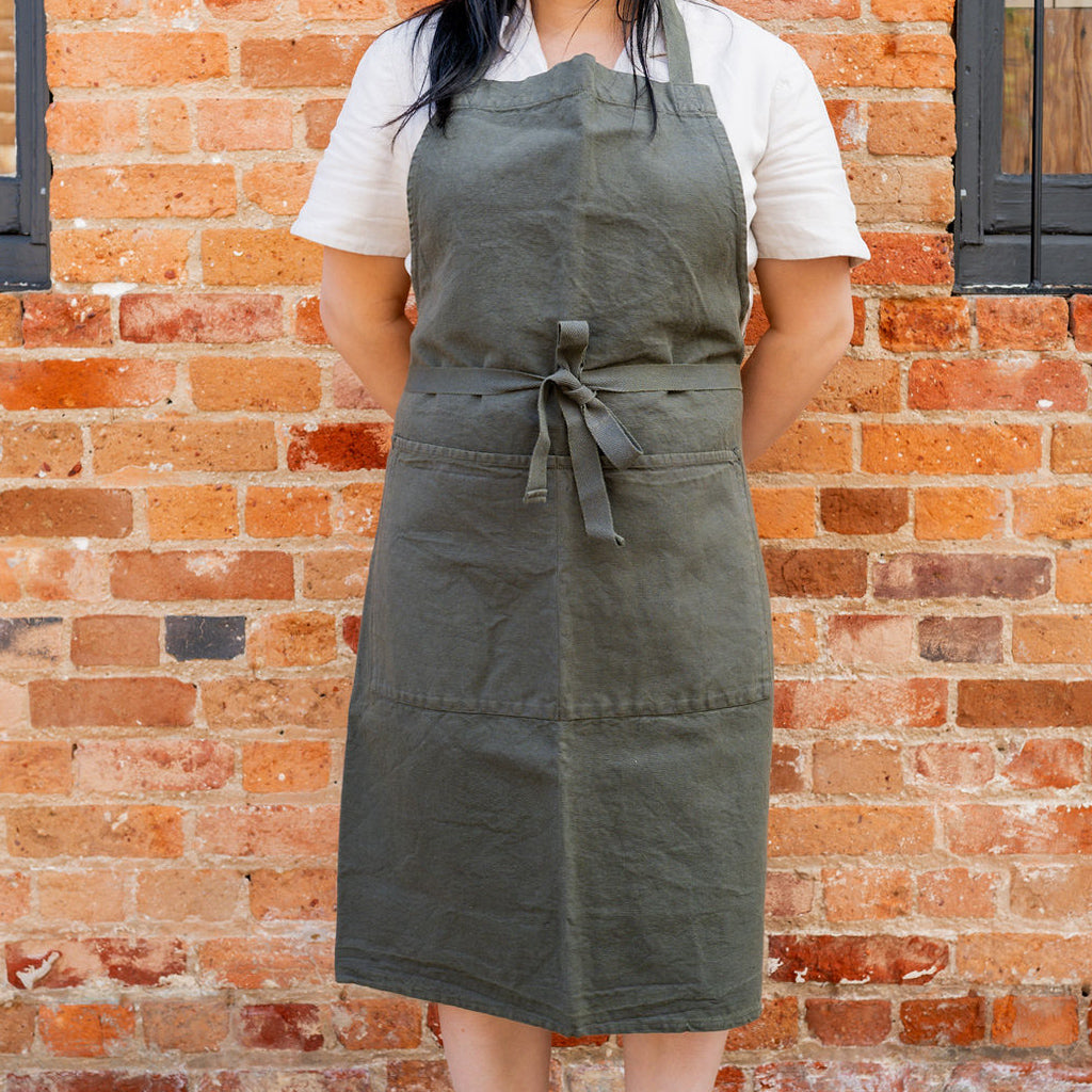 Charvet Éditions French Linen Apron Lierre | Charvet Éditions | Miss Arthur | Home Goods | Tasmania
