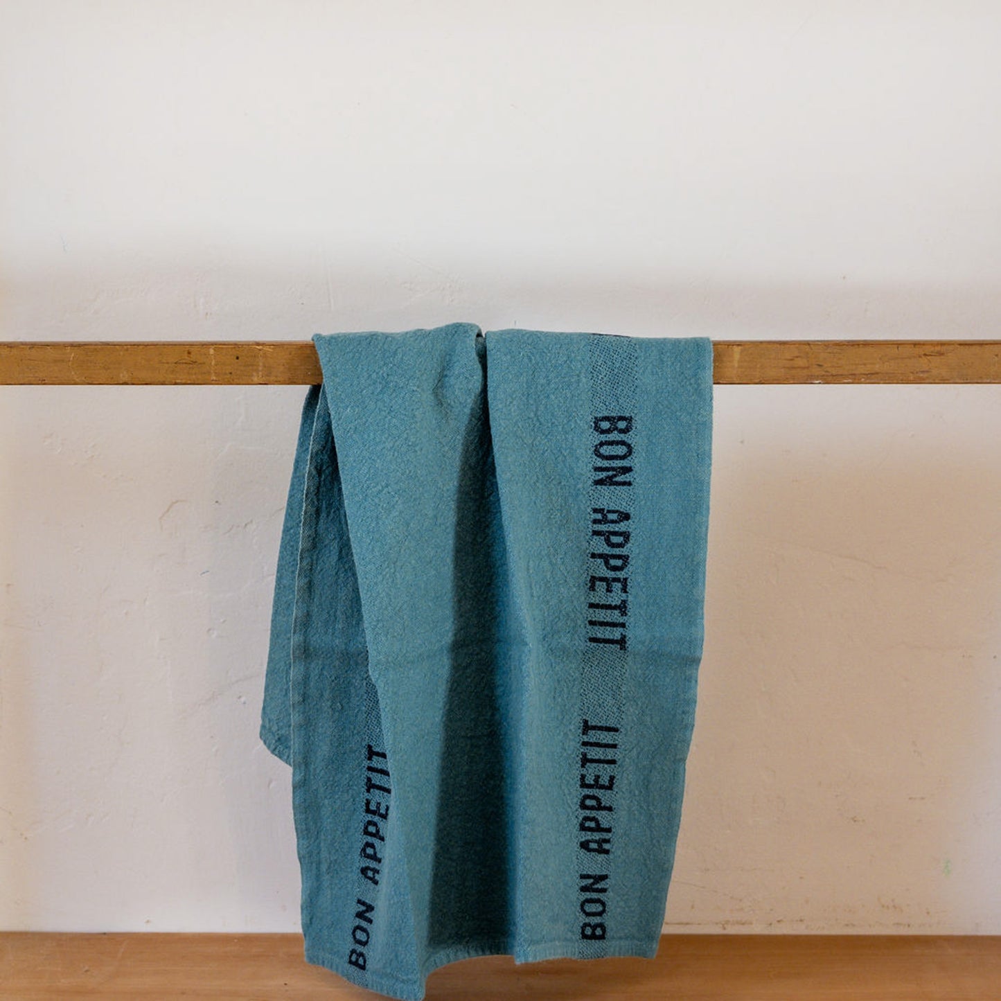 Charvet Éditions French Linen Tea Towel Bon Appetit Turquoise | Charvet Éditions | Miss Arthur | Home Goods | Tasmania