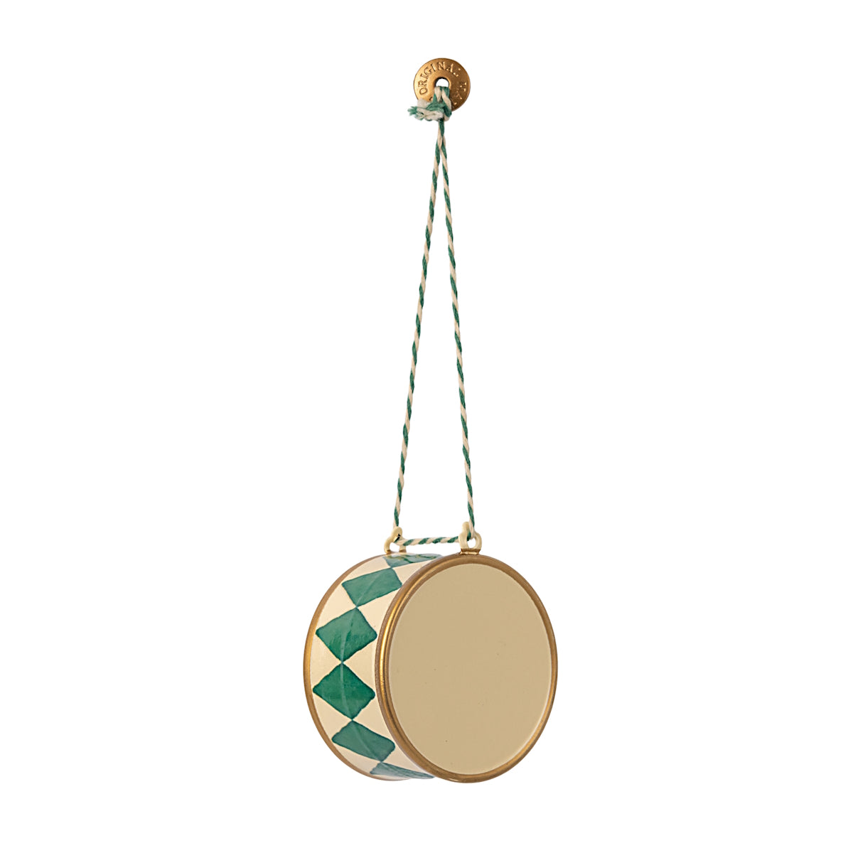 Maileg Metal Drum Ornament Dark Green Large | Maileg Design | Miss Arthur | Home Goods | Tasmania