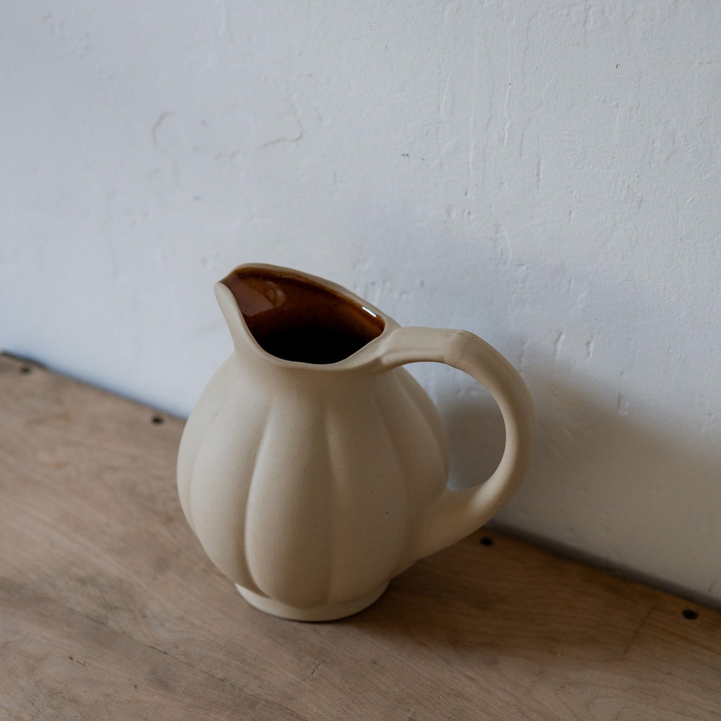 Manufacture de Digoin Pumpkin Shaped Jug 1L Gres Brut Miel | Manufacture de Digoin | Miss Arthur | Home Goods | Tasmania