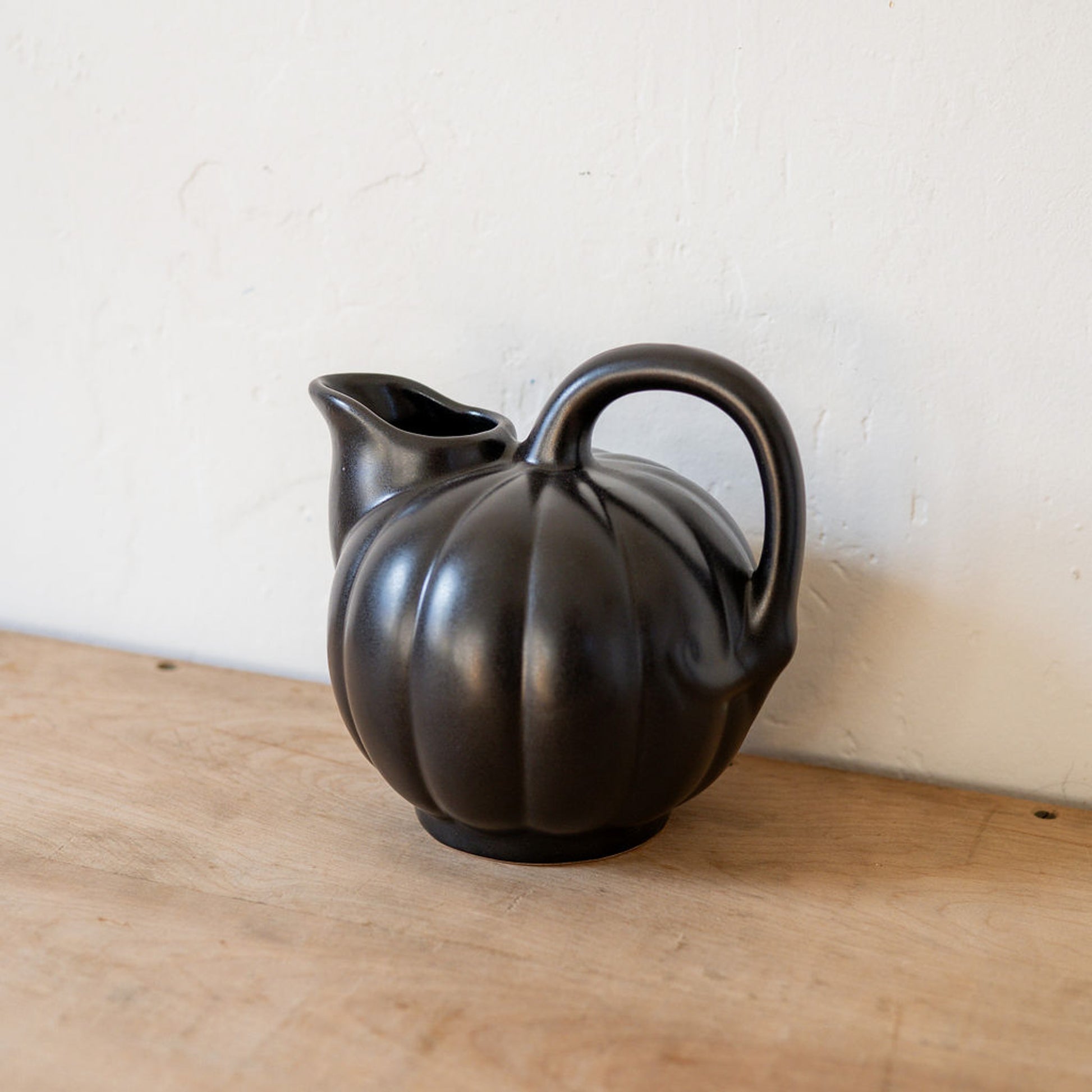 Manufacture de Digoin Melon Shaped Jug 1L Charbon | Manufacture de Digoin | Miss Arthur | Home Goods | Tasmania