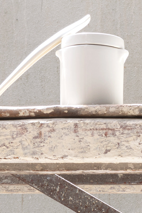 Manufacture de Digoin Round Lidded Jar 1L Blanc | Manufacture de Digoin | Miss Arthur | Home Goods | Tasmania