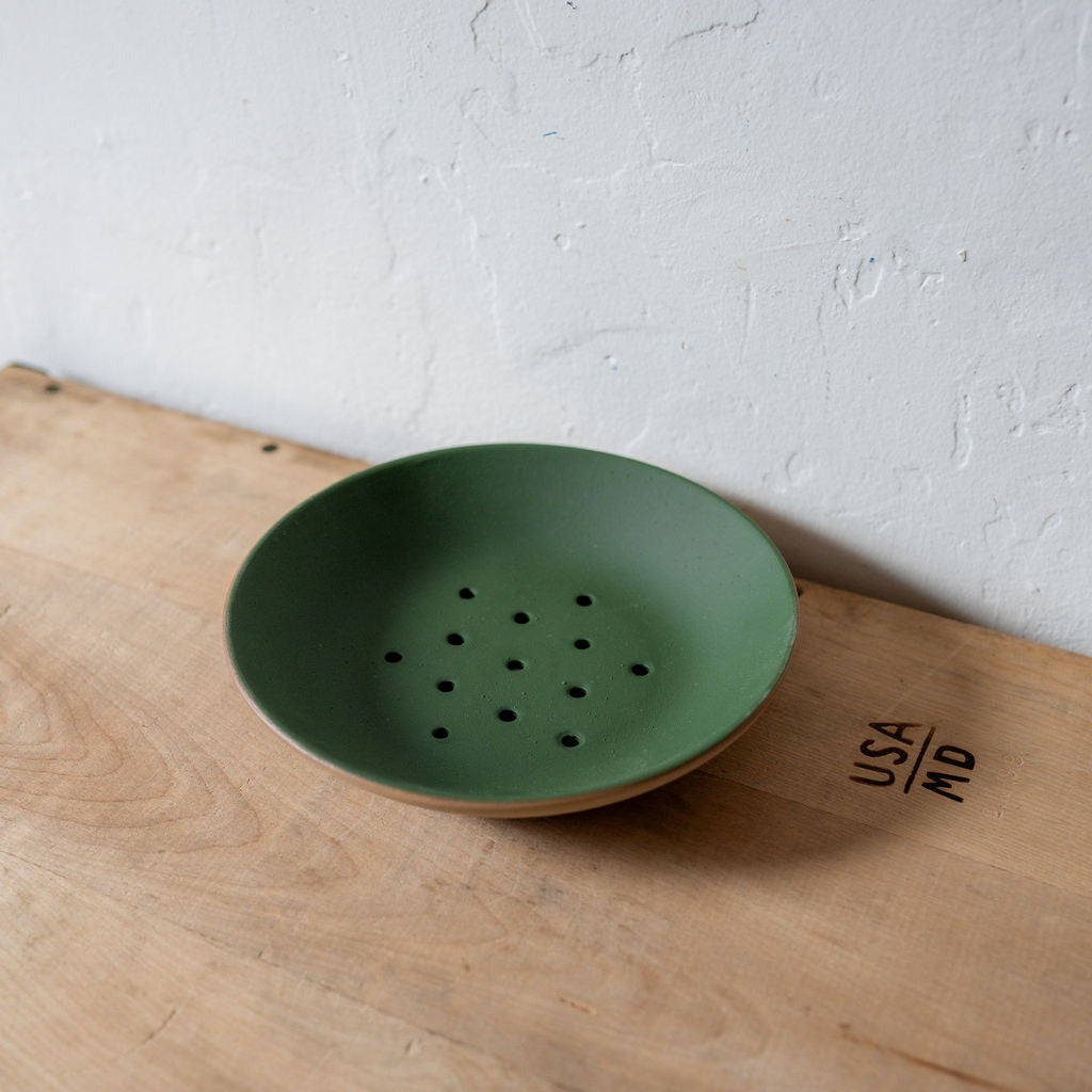 Manufacture de Digoin Draining Dish Vert Mousse | Manufacture de Digoin | Miss Arthur | Home Goods | Tasmania