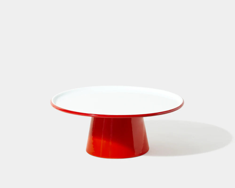Falcon Enamelware Enamel Cake Stand Pillarbox Red | Falcon Enamelware | Miss Arthur | Home Goods | Tasmania