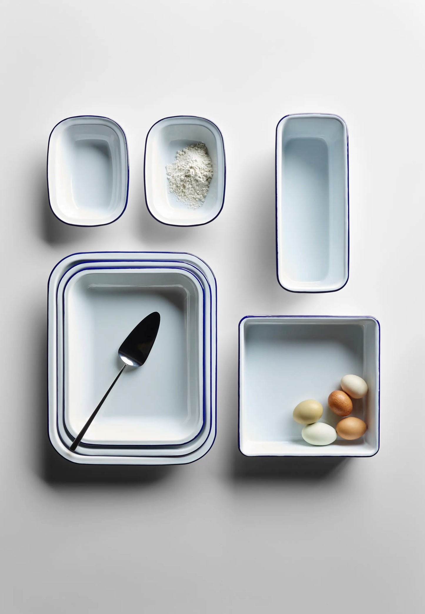 Falcon Enamelware Enamel Square Bake Tray White | Falcon Enamelware | Miss Arthur | Home Goods | Tasmania