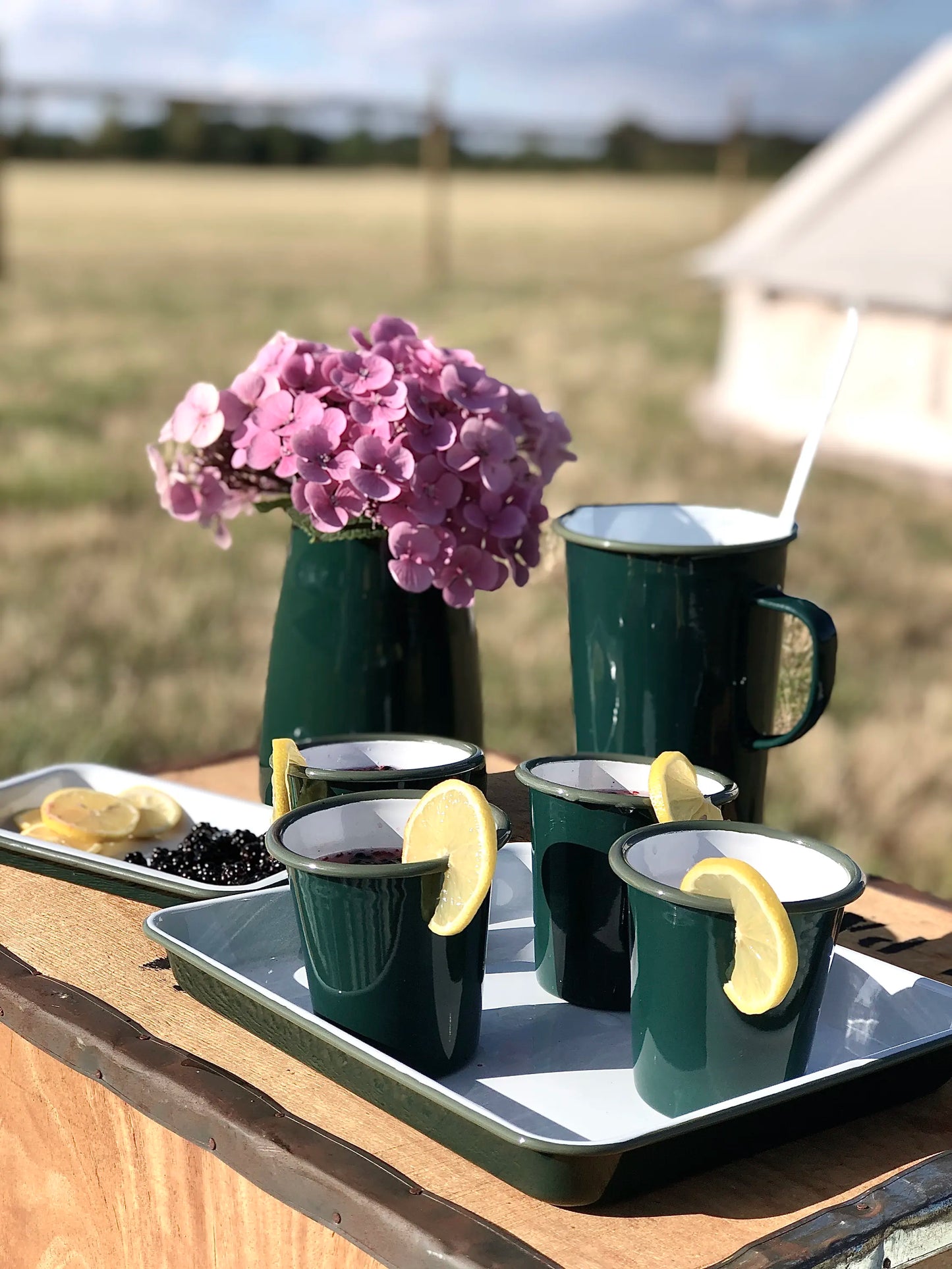 Falcon Enamelware Enamel Small Tray Samphire Green | Falcon Enamelware | Miss Arthur | Home Goods | Tasmania
