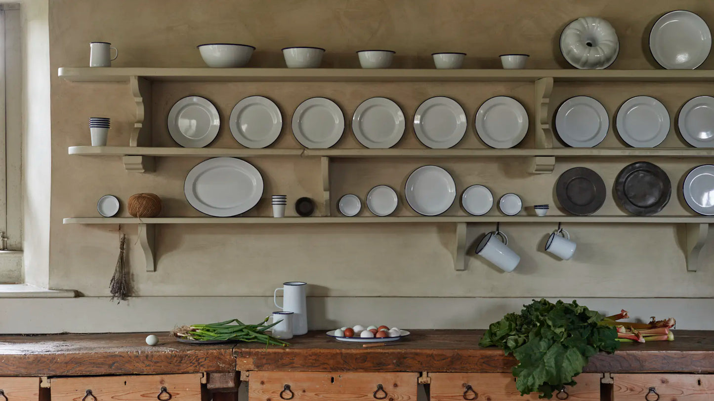 Falcon Enamelware Enamel Oval Plate White | Falcon Enamelware | Miss Arthur | Home Goods | Tasmania