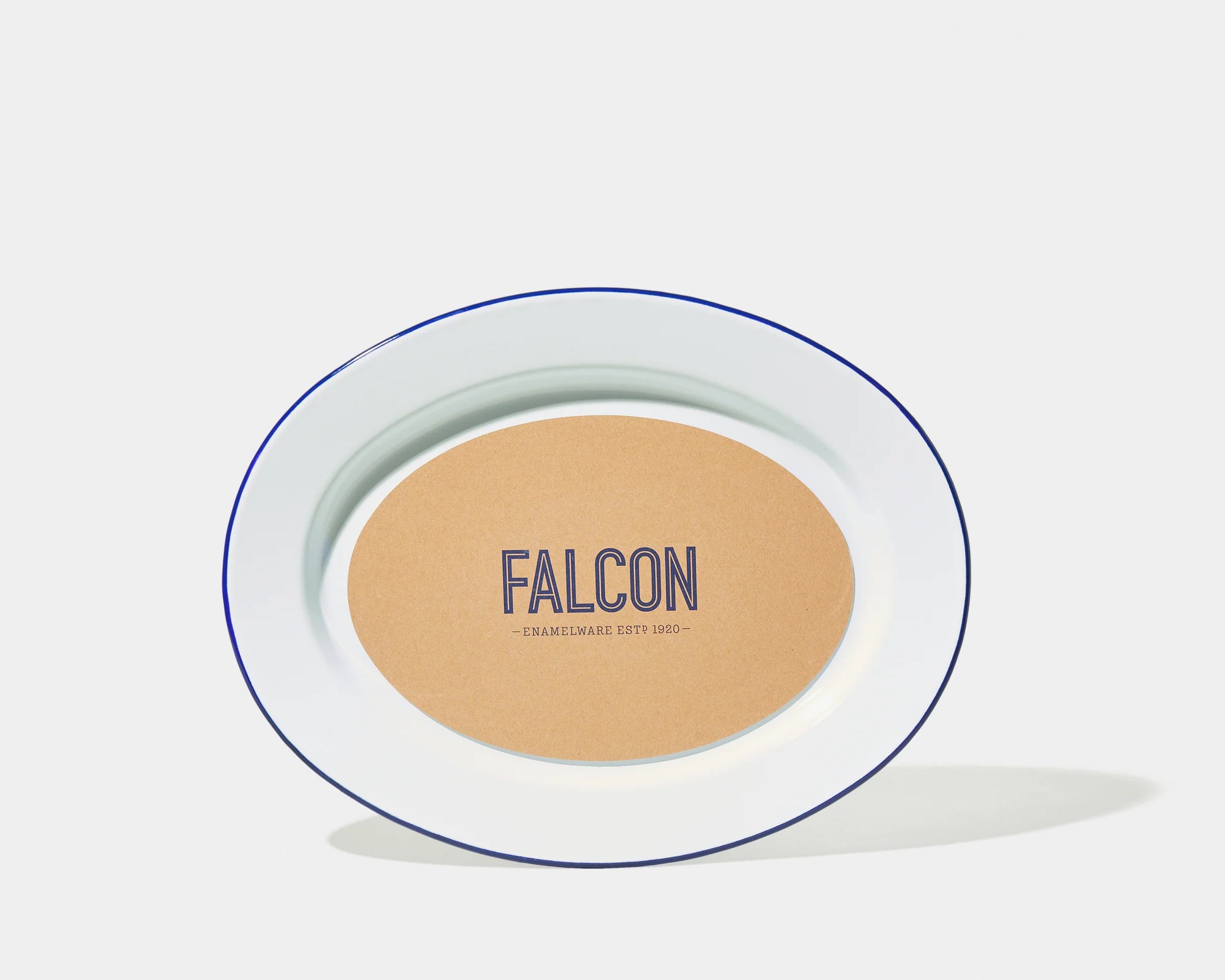 Falcon Enamelware Enamel Oval Plate White | Falcon Enamelware | Miss Arthur | Home Goods | Tasmania