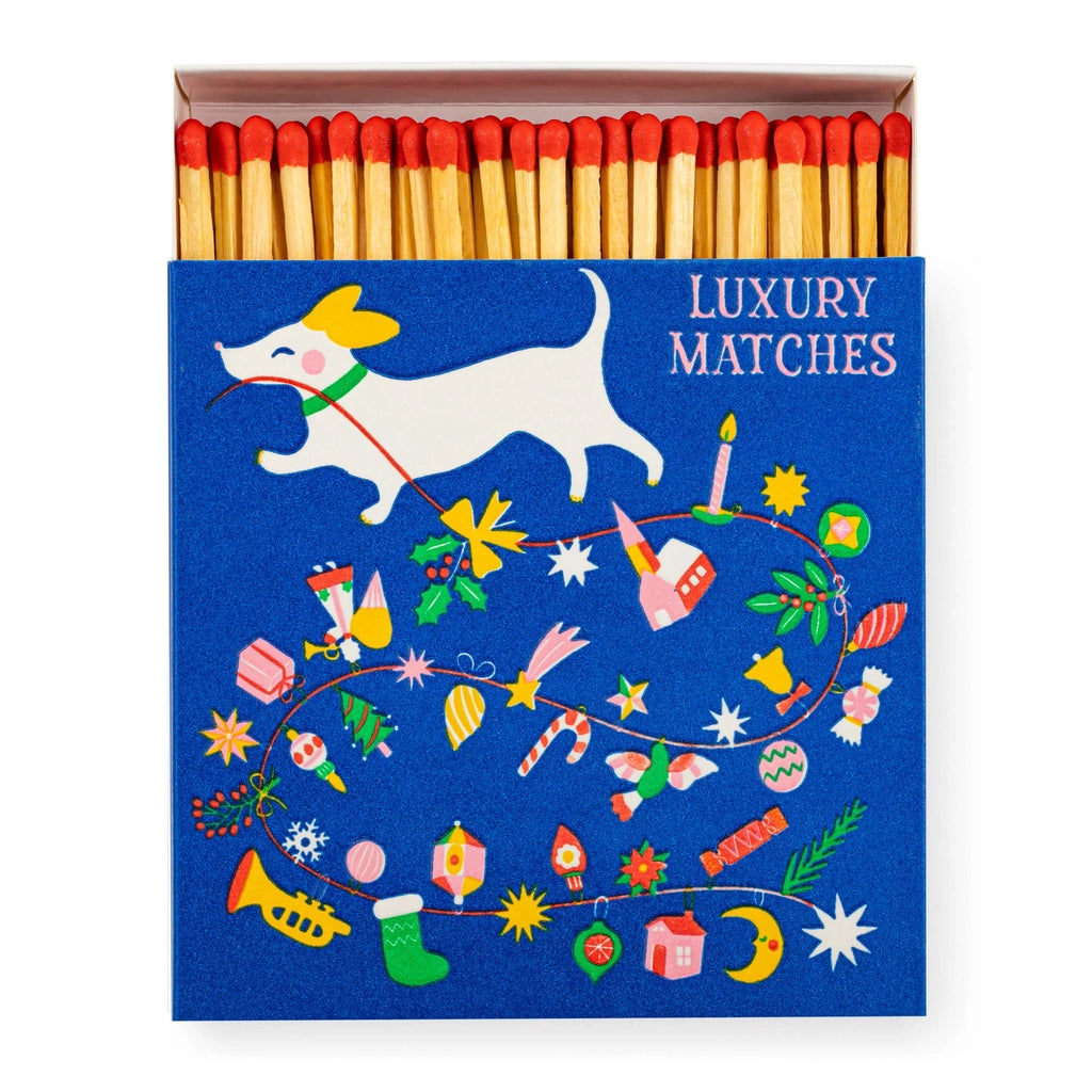 Archivist Luxury Matches Festive Dog by Ariane Butto | Archivist | Miss Arthur | Home Goods | Tasmania