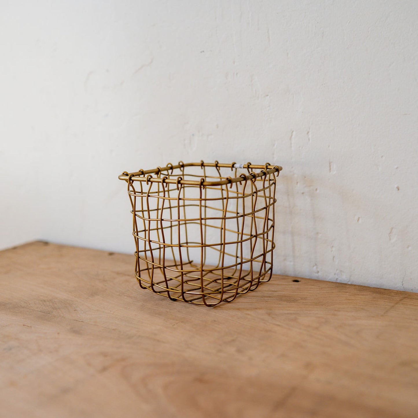 Fog Linen Work Brass Basket Square | Fog Linen Work | Miss Arthur | Home Goods | Tasmania