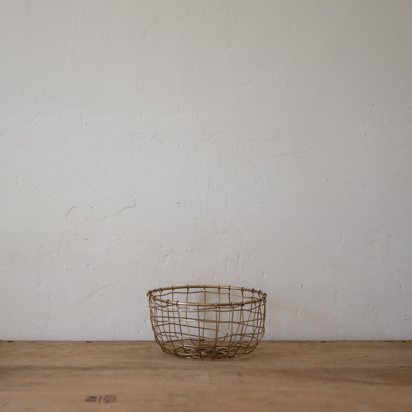 Fog Linen Work Brass Wire Basket Round Shallow Small | Fog Linen Work | Miss Arthur | Home Goods | Tasmania