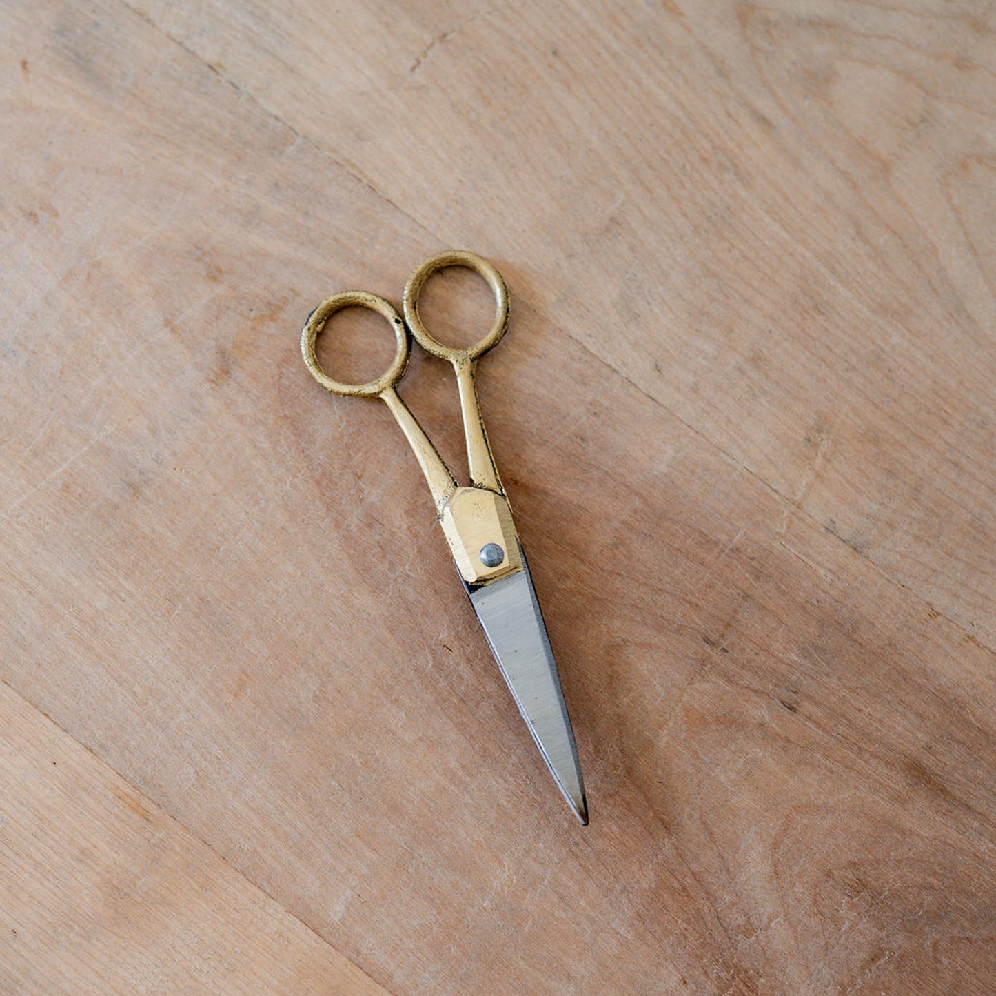 Fog Linen Work Rustic Brass Scissors Small | Fog Linen Work | Miss Arthur | Home Goods | Tasmania