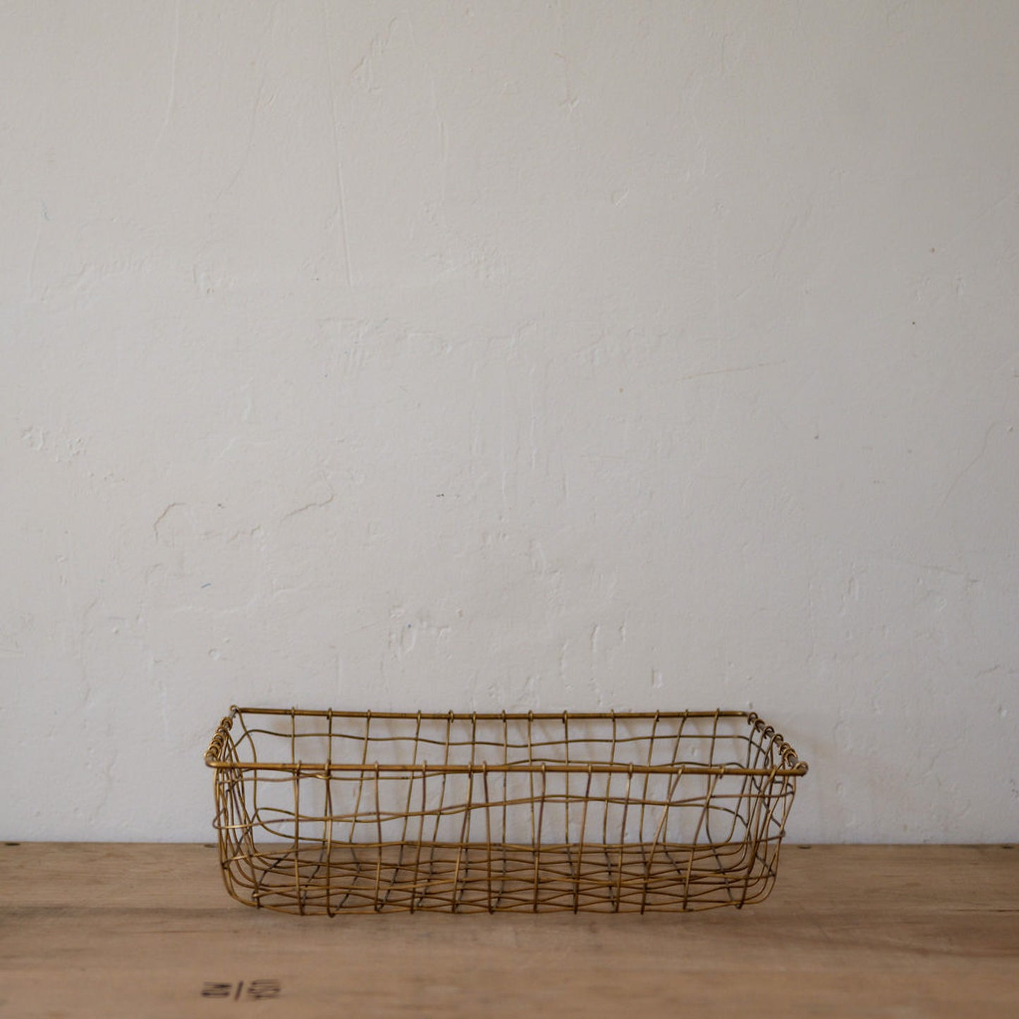 Fog Linen Work Brass Basket Rectangle Large | Fog Linen Work | Miss Arthur | Home Goods | Tasmania