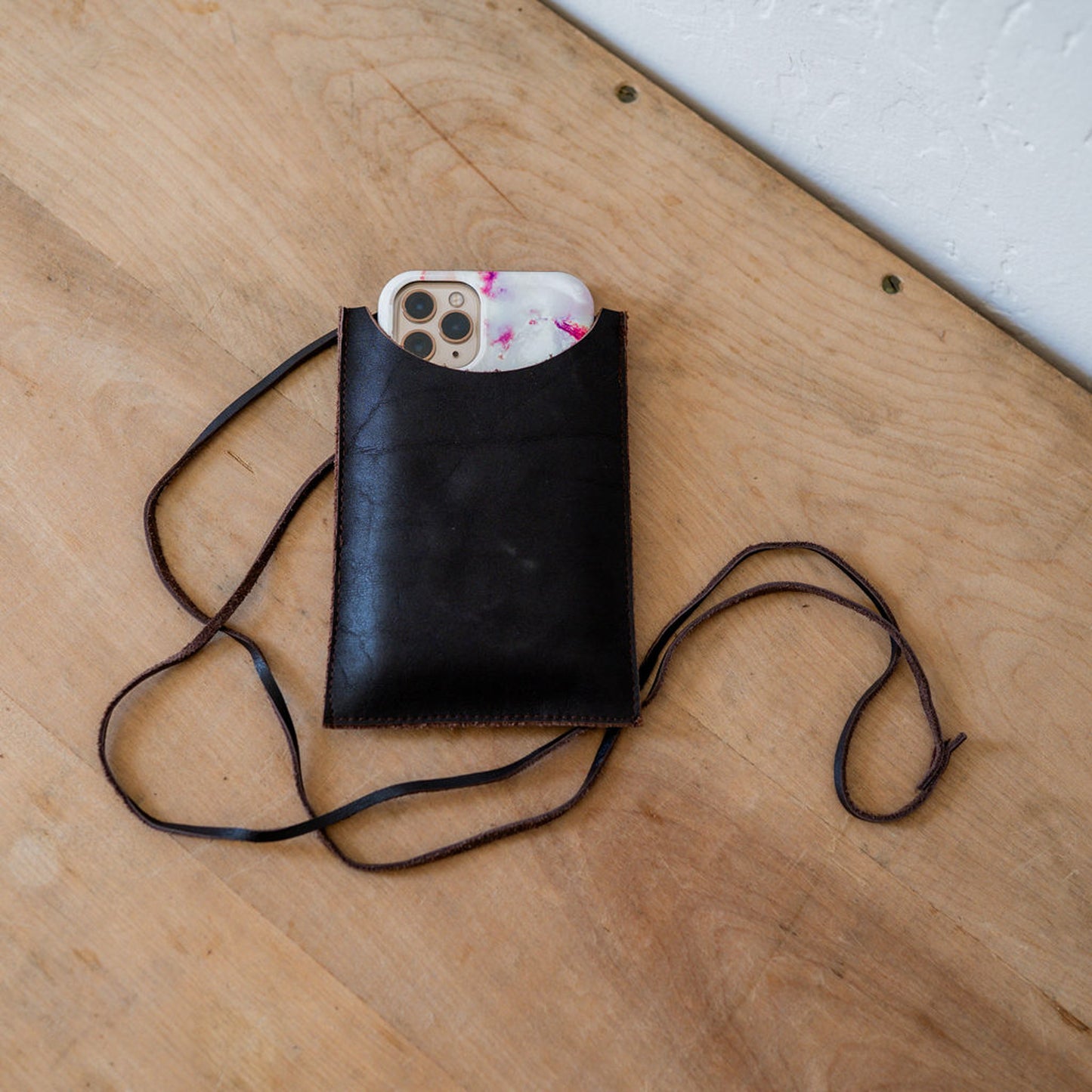 Fog Linen Work Leather Phone Holder | Fog Linen Work | Miss Arthur | Home Goods | Tasmania