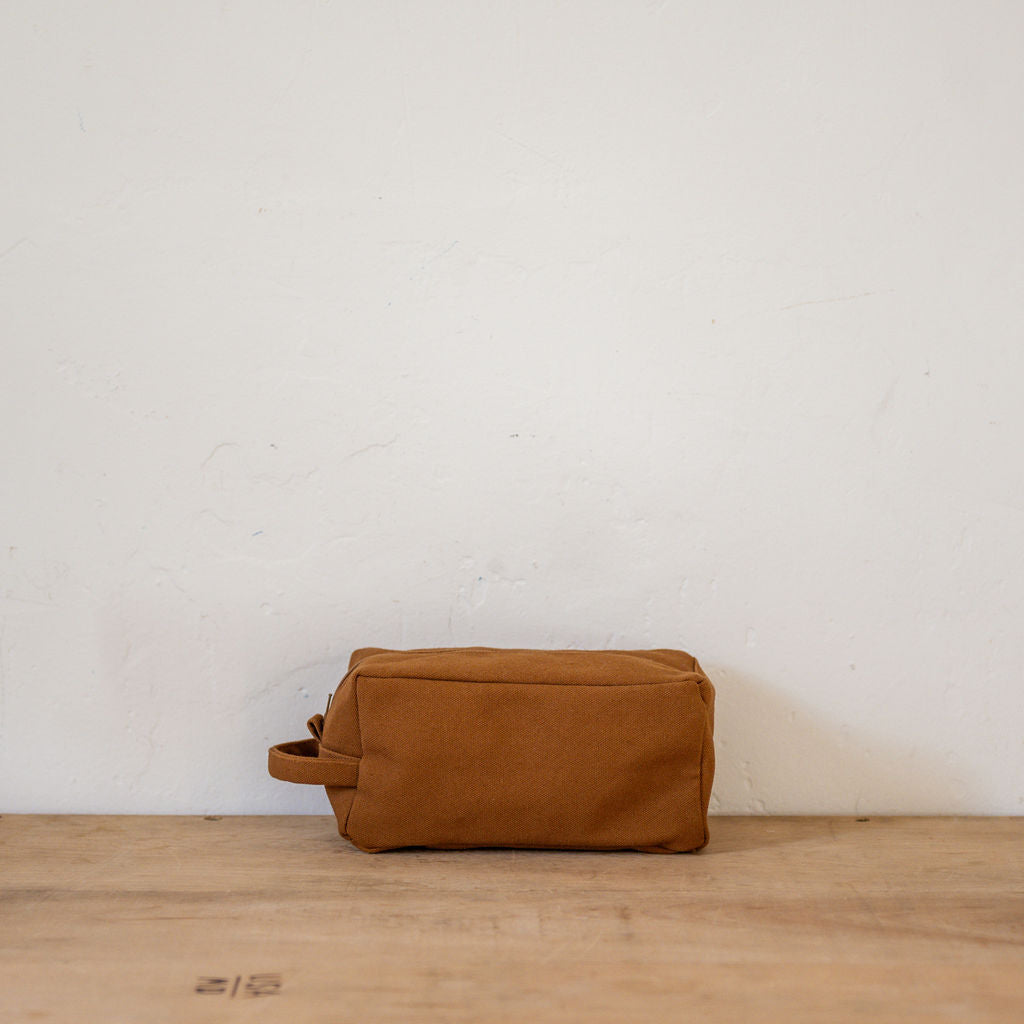 Fog Linen Work Cotton Teeya Pouch Large Amber | Fog Linen Work | Miss Arthur | Home Goods | Tasmania