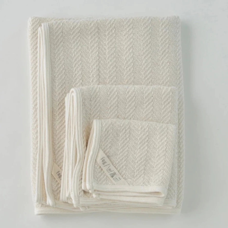 Fog Linen Work Herringbone Cotton Hand Towel | Fog Linen Work | Miss Arthur | Home Goods | Tasmania