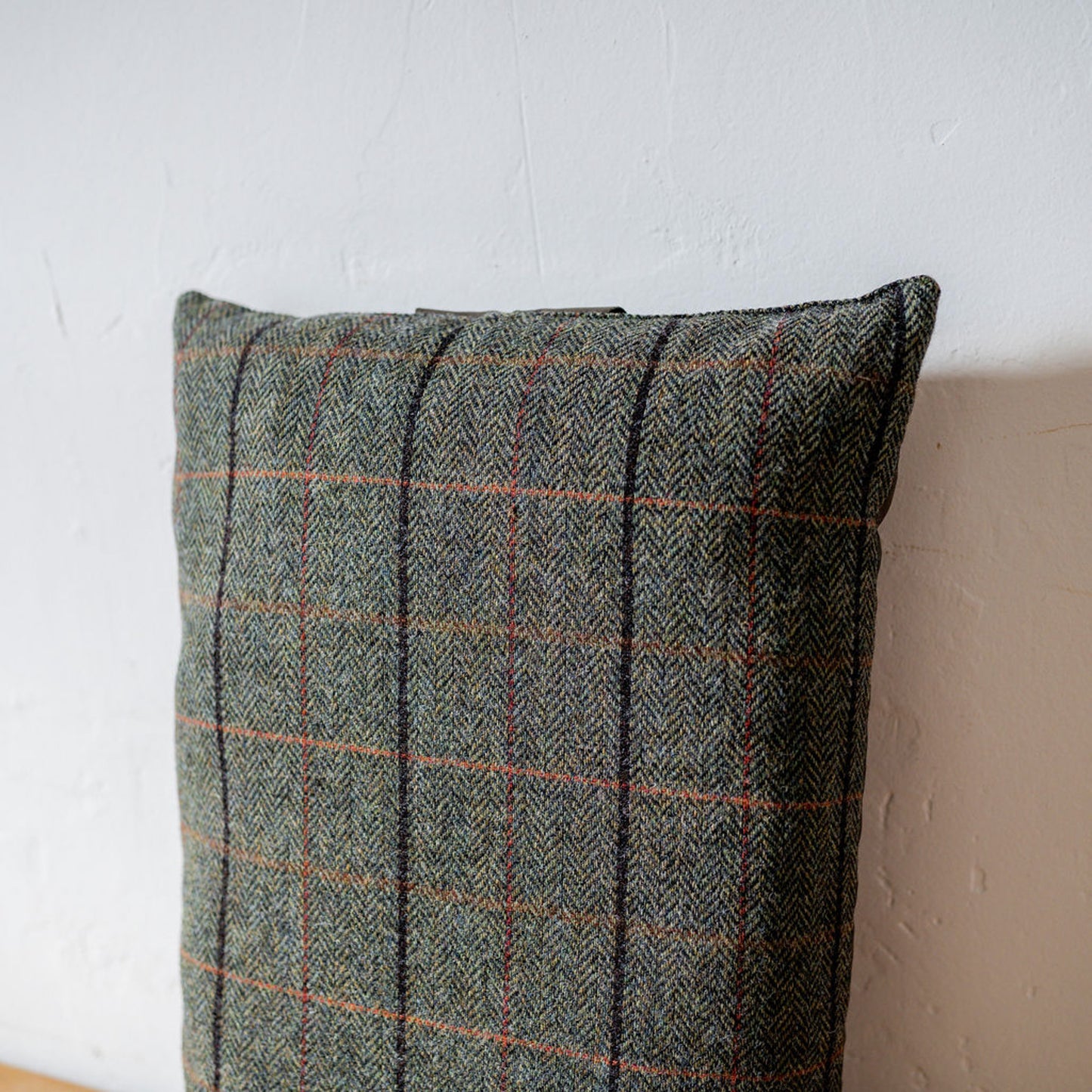 Tweedmill Textiles Kneeler Cushion Tweed Green/Brown | Tweedmill Textiles | Miss Arthur | Home Goods | Tasmania