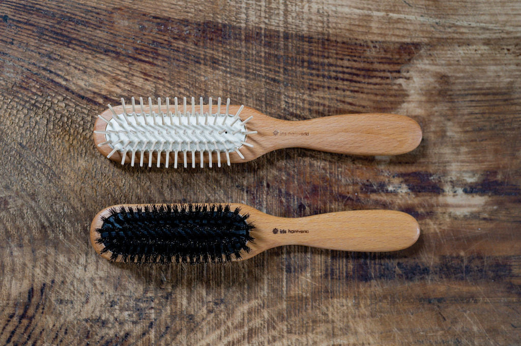 Iris Hantverk Oiled Beechwood Hairbrush Wooden Pins | Iris Hantverk | Miss Arthur | Home Goods | Tasmania