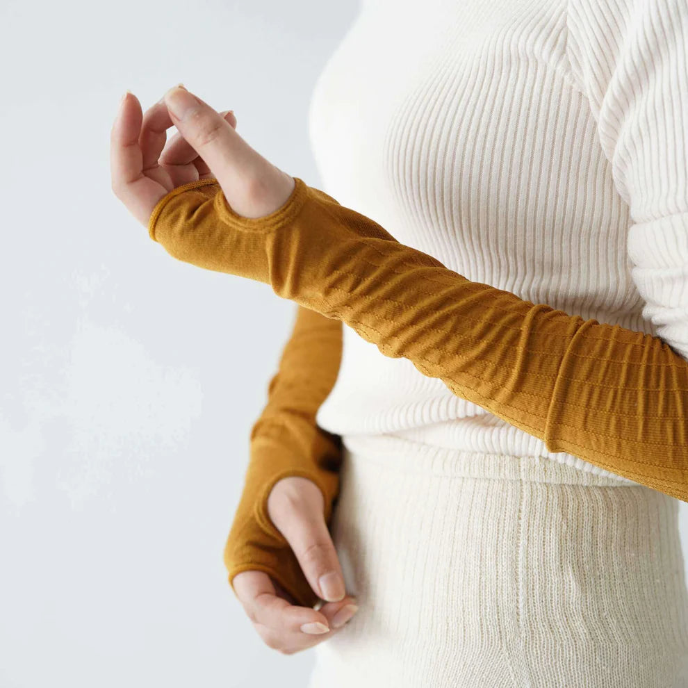 Hakne Silk Arm Covers Long Amber | Hakne | Miss Arthur | Home Goods | Tasmania