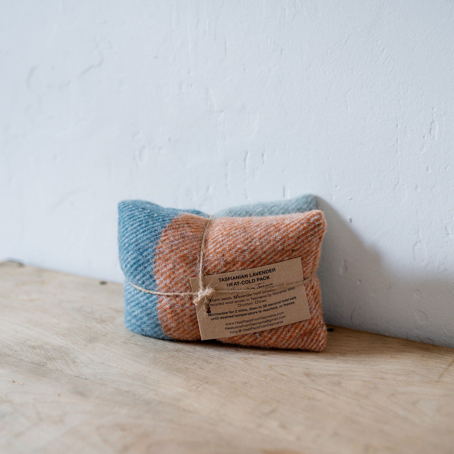 Recycled Wool Lavender Heat Pack Lake | Heatpack From Tasmania | Miss Arthur | Home Goods | Tasmania
