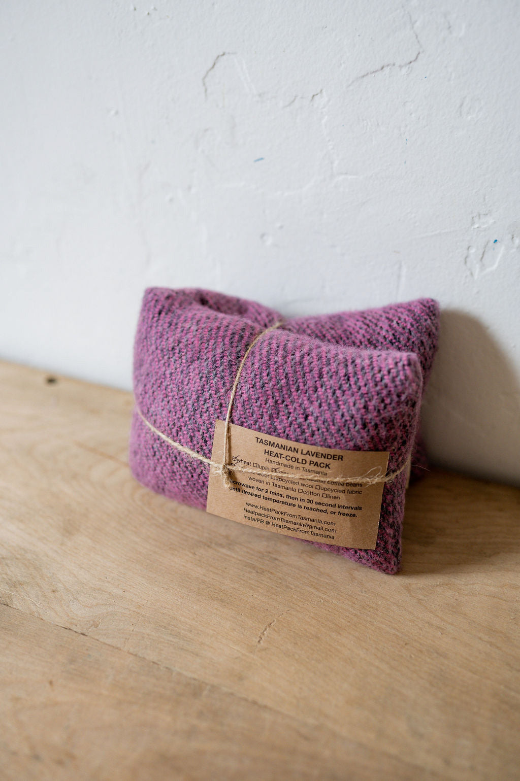 Merino Wool Heat Pack Tea Rose | Heatpack From Tasmania | Miss Arthur | Home Goods | Tasmania